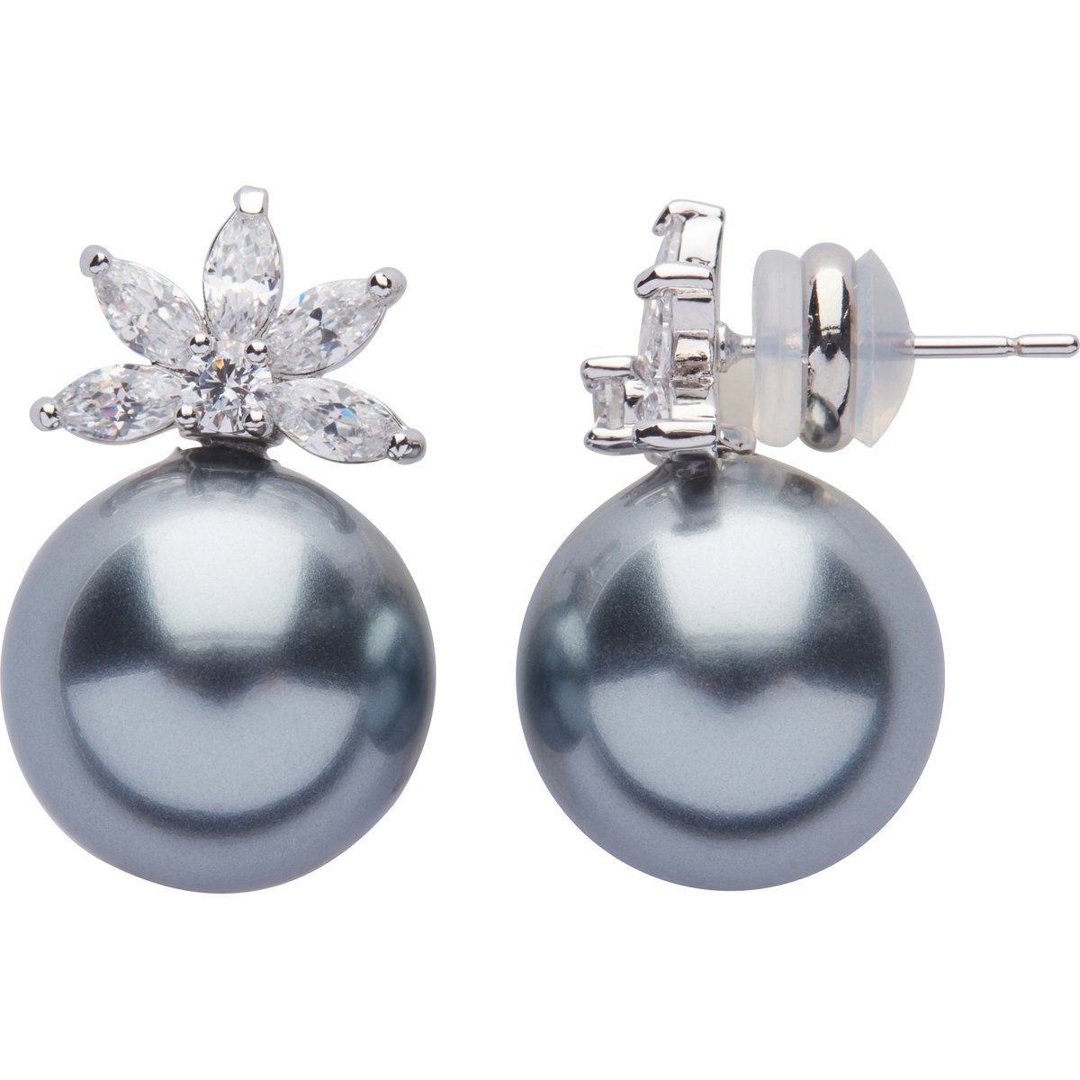 US Polo Assn Jewellery Kylie Rhodium-Ohrringe