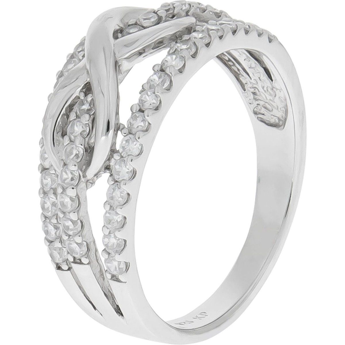 Zeeme Silber Ring Silber 925 rhodiniert mit Unendlichkeitssymbol