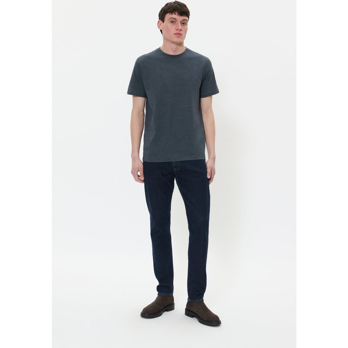 T-shirt Jermane Gerade Passform blue