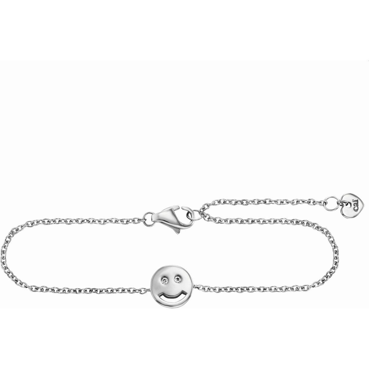 cai Armband 925/- Sterling Silber Zirkonia Smile