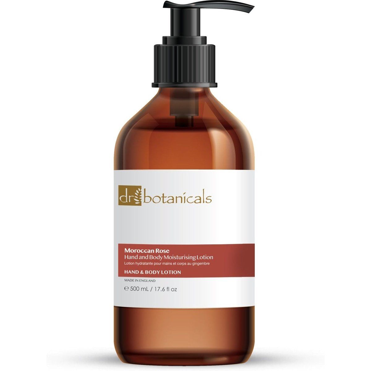 Dr Botanicals Marokkanische Rose Hand- und Körperfeuchtigkeitslotion 500ml