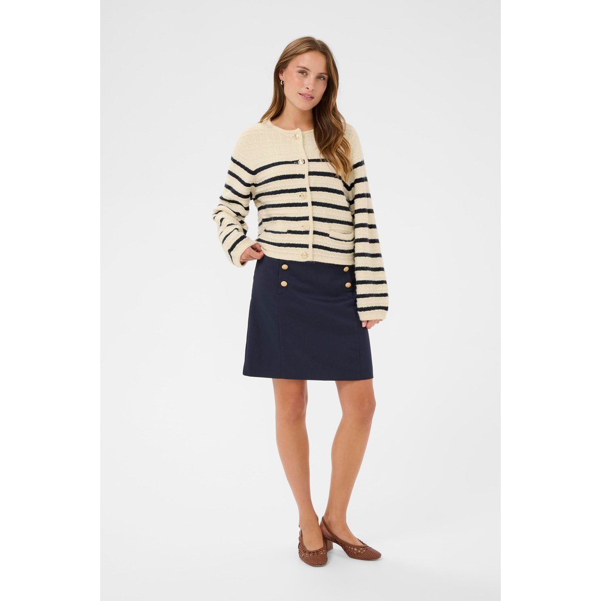 Strickjacke OlenaSZ Strickjacke Gerade Passform