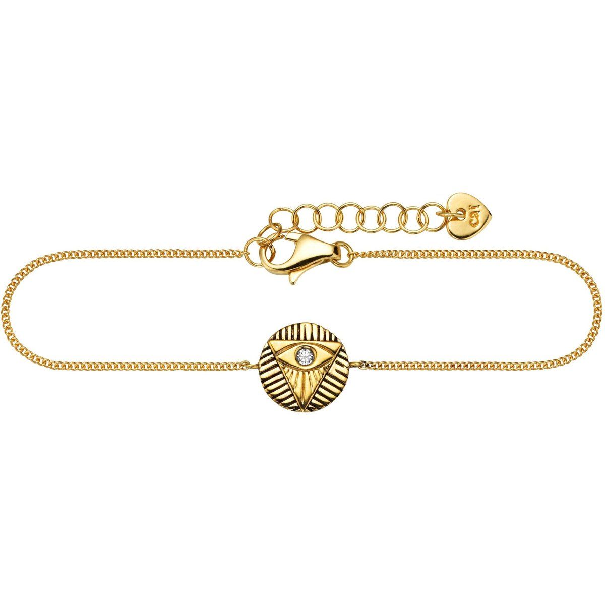 cai Armband 925/- Sterling Silber vergoldet Zirkonia