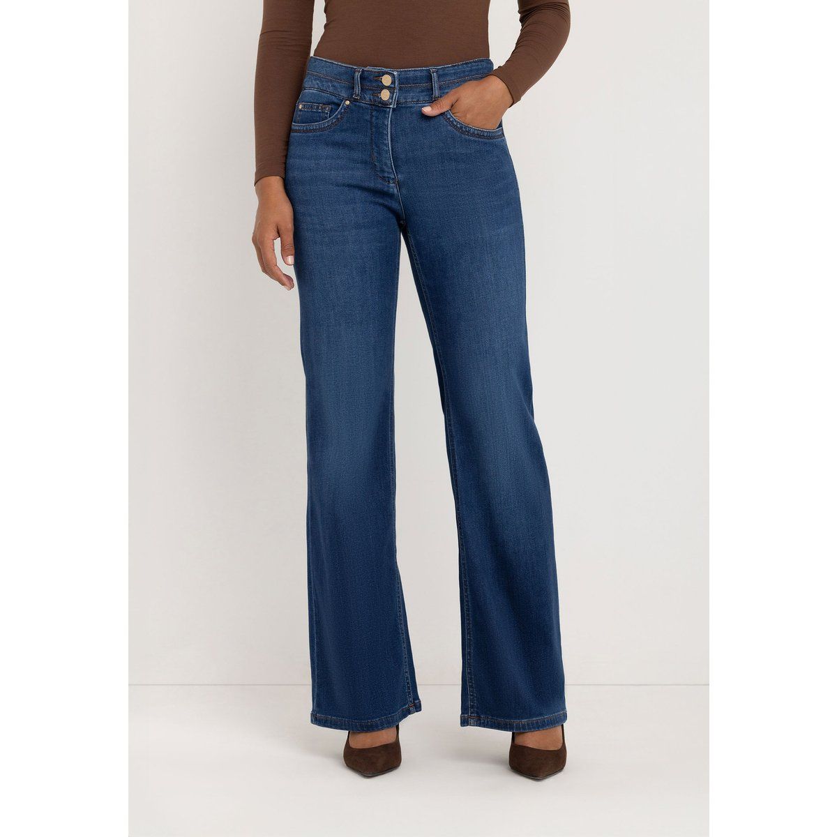 Sarah Bootcut-Jeans | Authentisches Blau