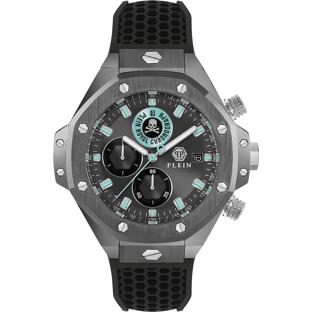 Philipp Plein Plein Chrono Royal Schwarz Herren Armbanduhr PWLFA0125