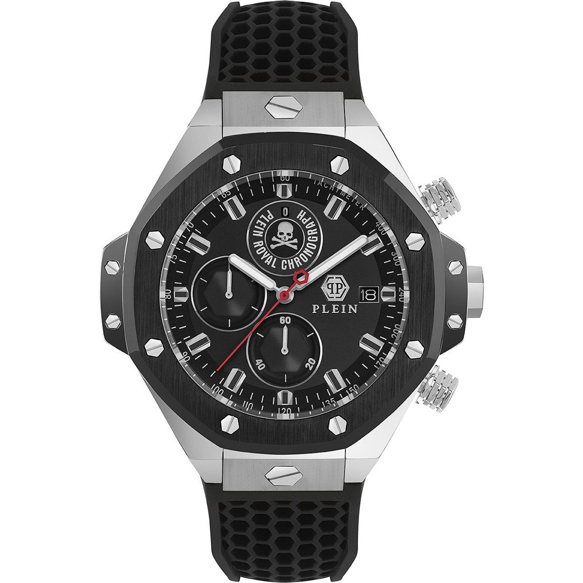 Philipp Plein Plein Chrono Royal Schwarz Herren Armbanduhr PWLFA0225