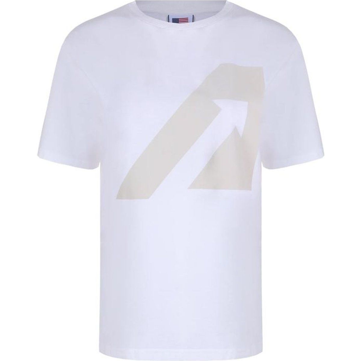 Autry Weißes Baumwoll-T-Shirt