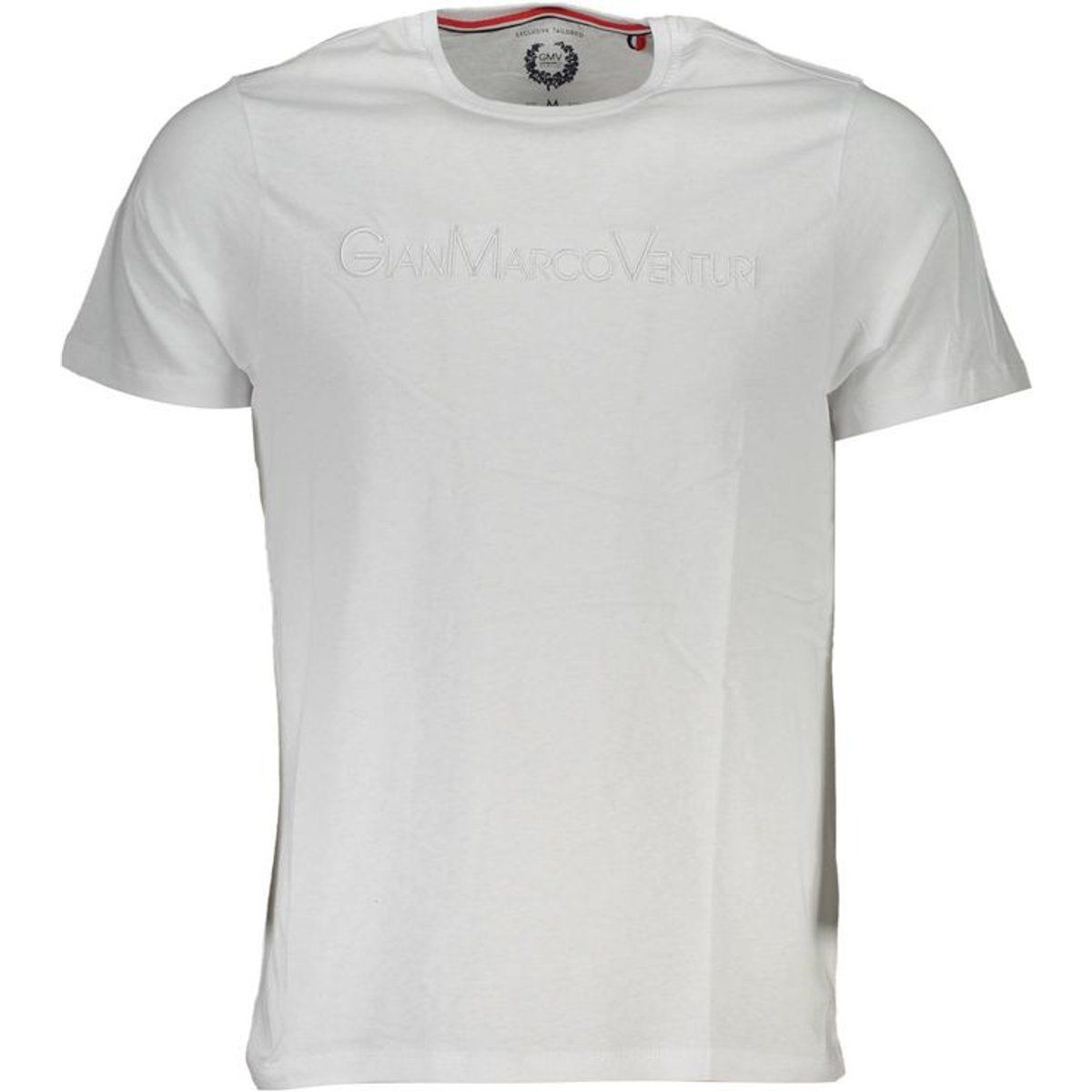 Gianmarco Venturi Bianco Baumwoll Herren T-Shirt