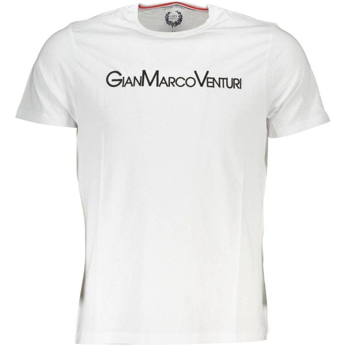 Gianmarco Venturi Weißes Baumwoll-Herren-T-Shirt