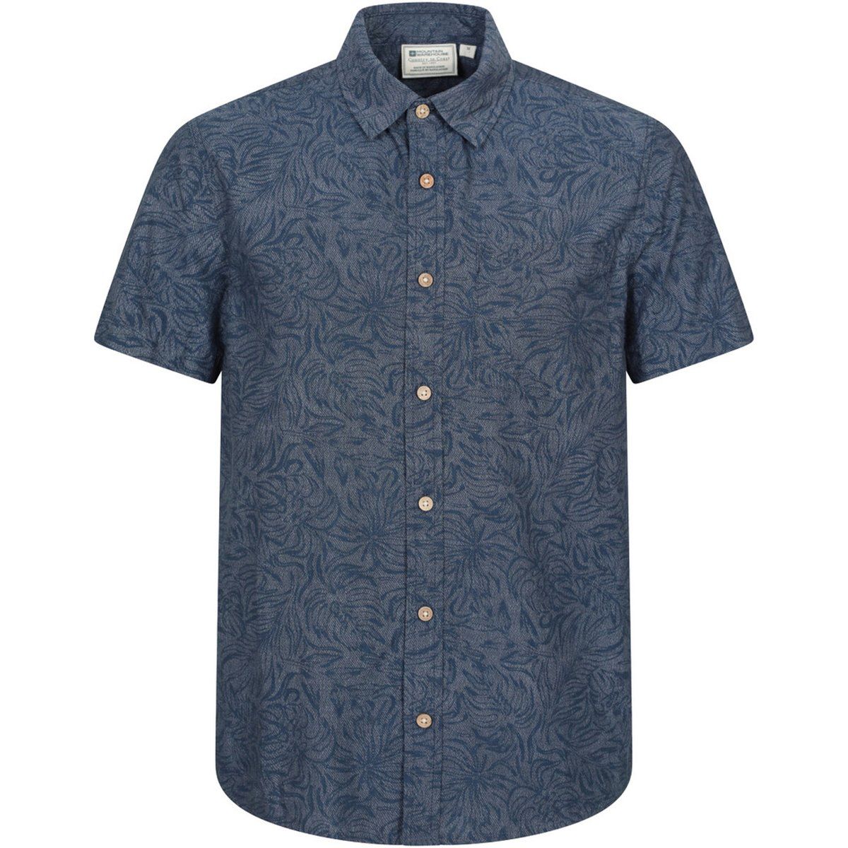 Mountain Warehouse - "Tropical" Hemd für Herren, kurzärmlig (Blassblau)