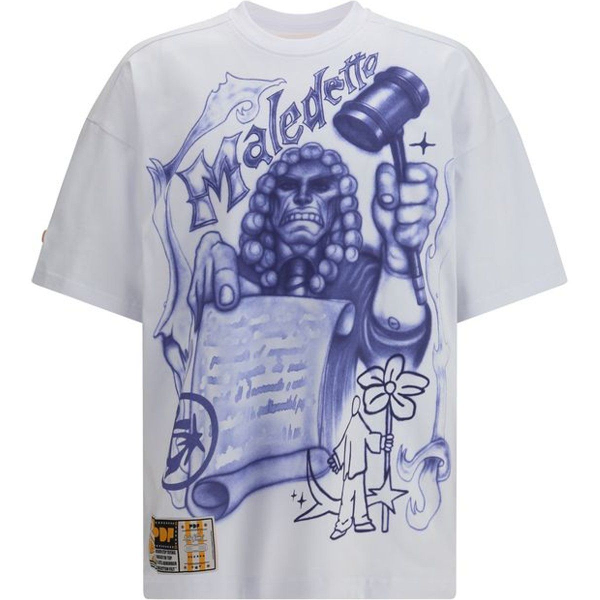 PDF-Kanal Weißes Baumwoll-T-Shirt