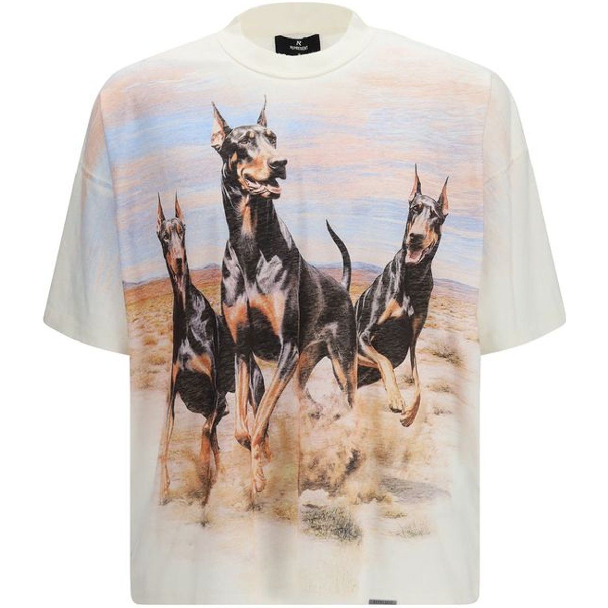 Represent Weißes Baumwoll-T-Shirt