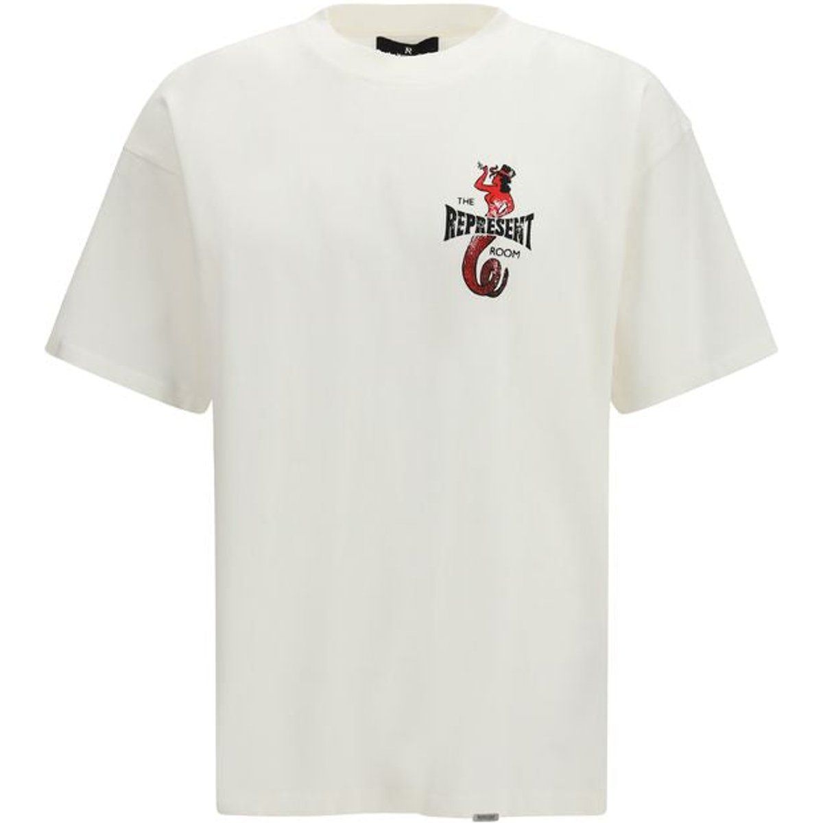 Represent Weißes Baumwoll-T-Shirt