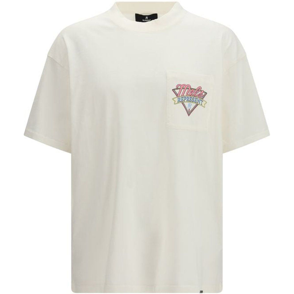 Represent Weißes Baumwoll-T-Shirt