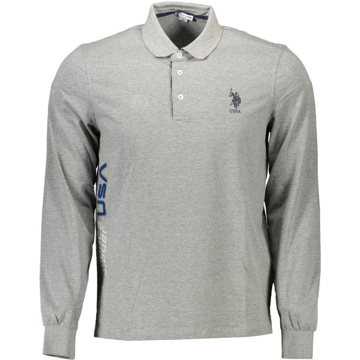 U.S. POLO ASSN. Graues Baumwoll-Herren-Polo-Shirt