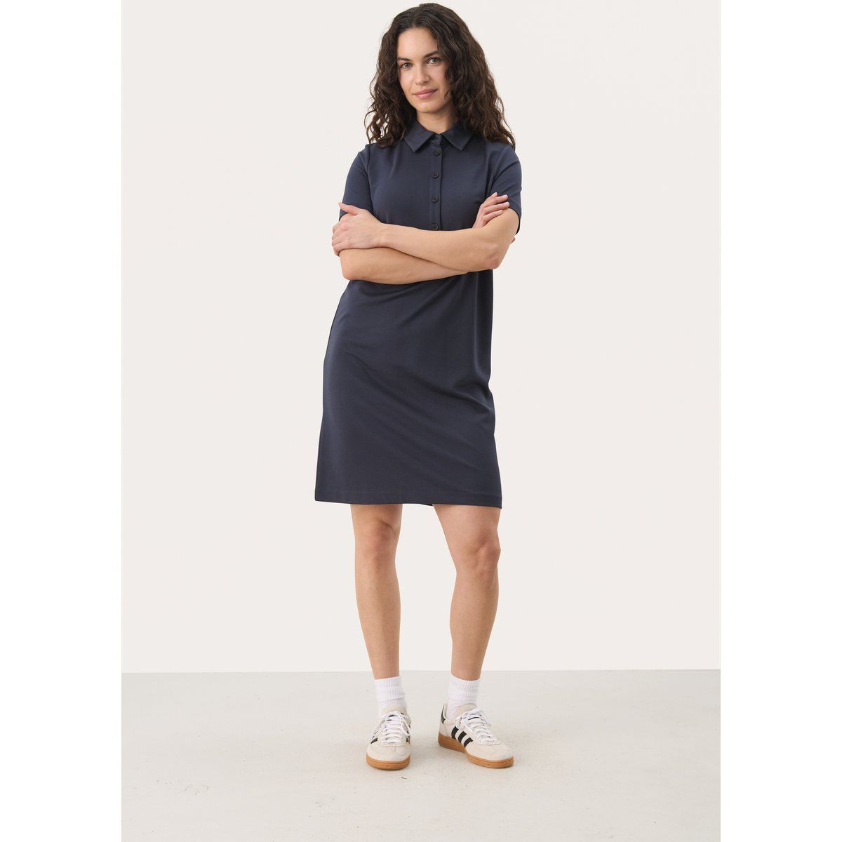 Jerseykleid Gerade Passform blue navy