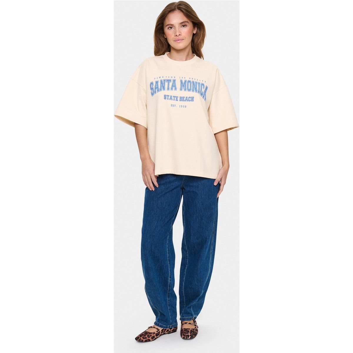 Oversize-Sweatshirt im College-Stil