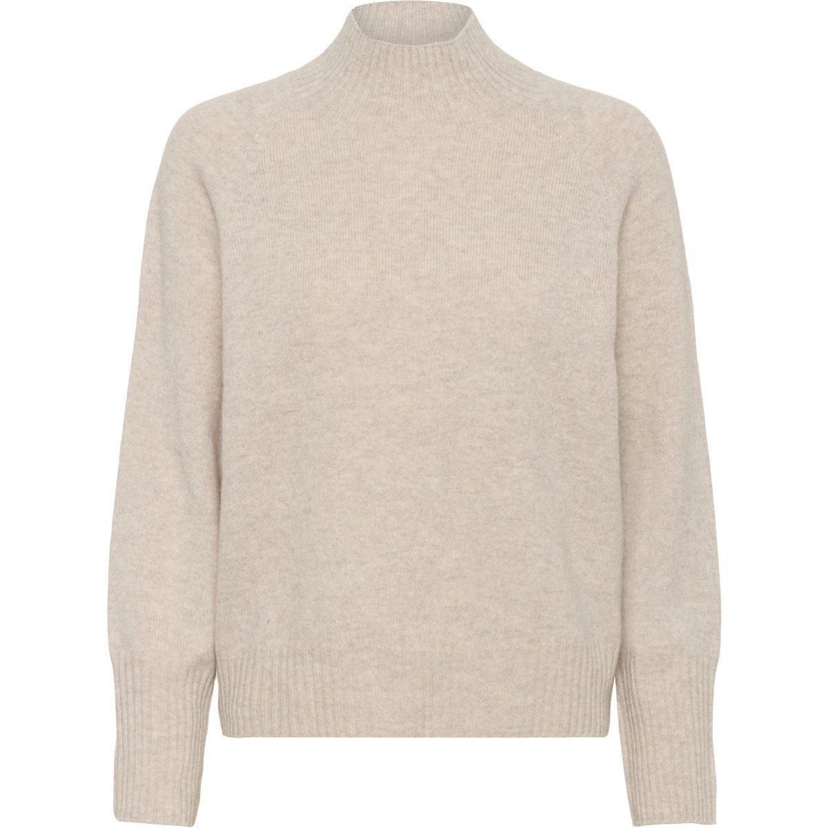 Feinstrickpullover mit Stehkragen