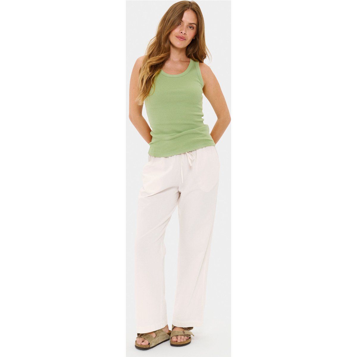 Geripptes Slim-Fit Jersey-Tanktop