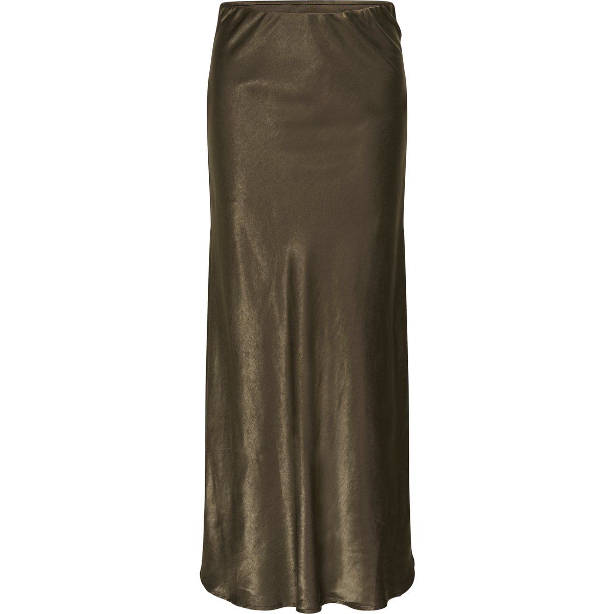 Eleganter Satin-Maxirock in A-Linie