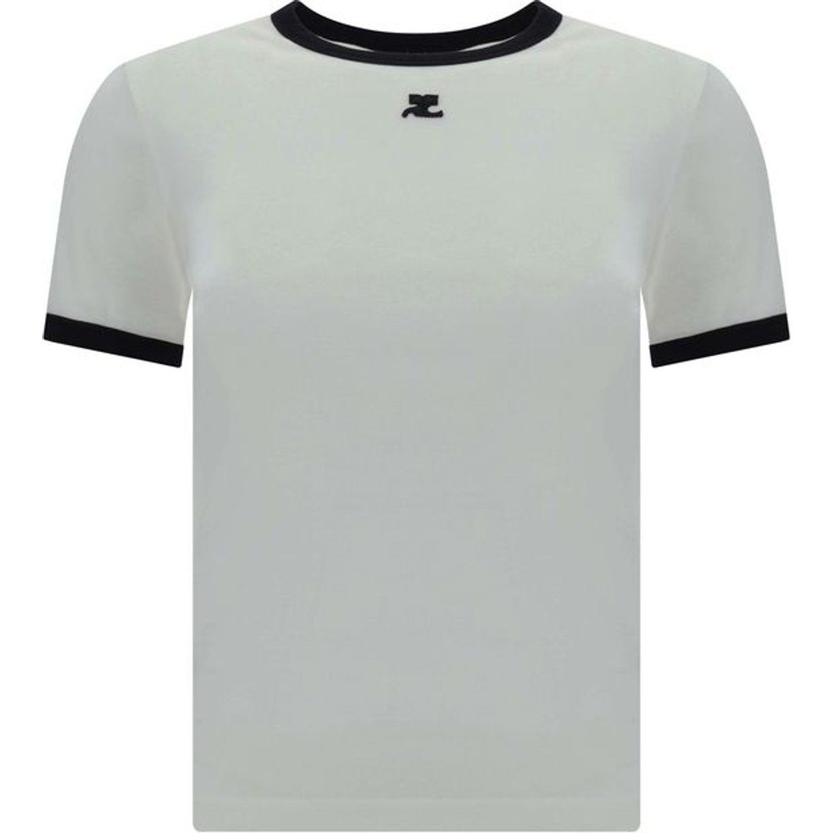 Ringer-T-Shirt mit Kontrastbündchen