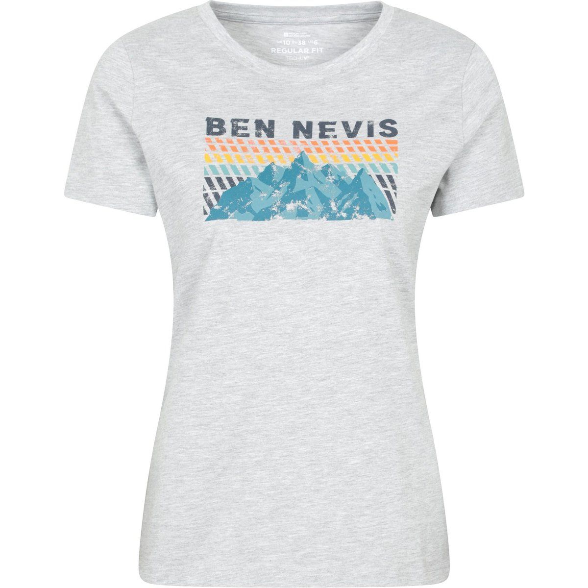 T-Shirt mit grafischem Berg-Print