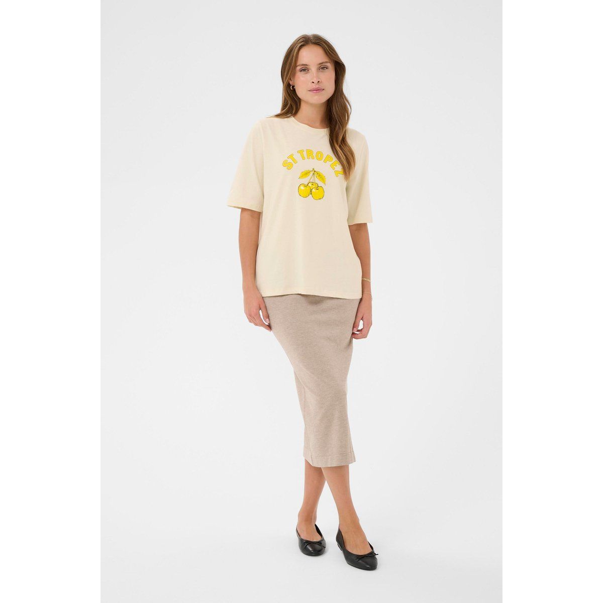 Lockeres Grafik-T-Shirt St Tropez