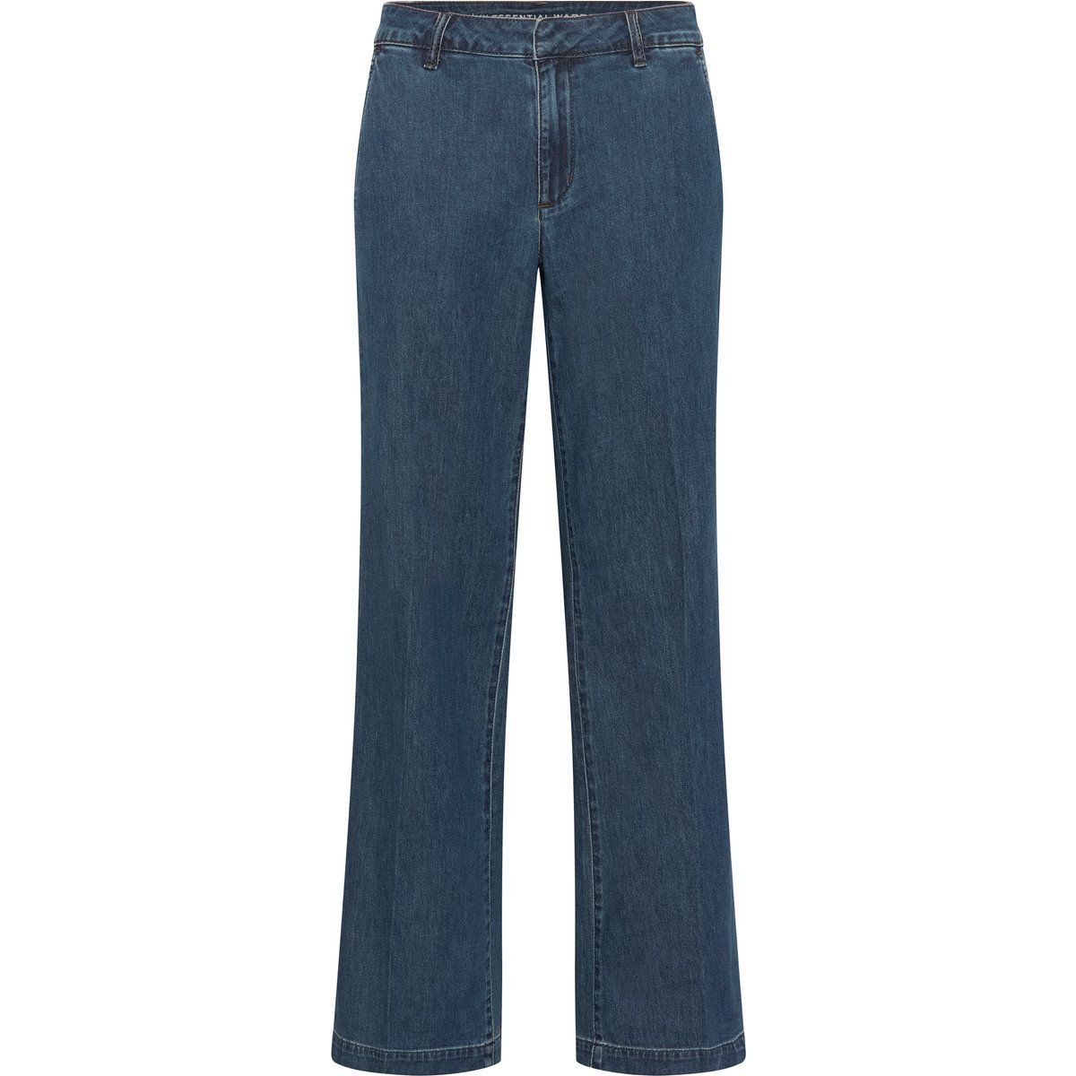 Weite Jeans mit geradem Bein