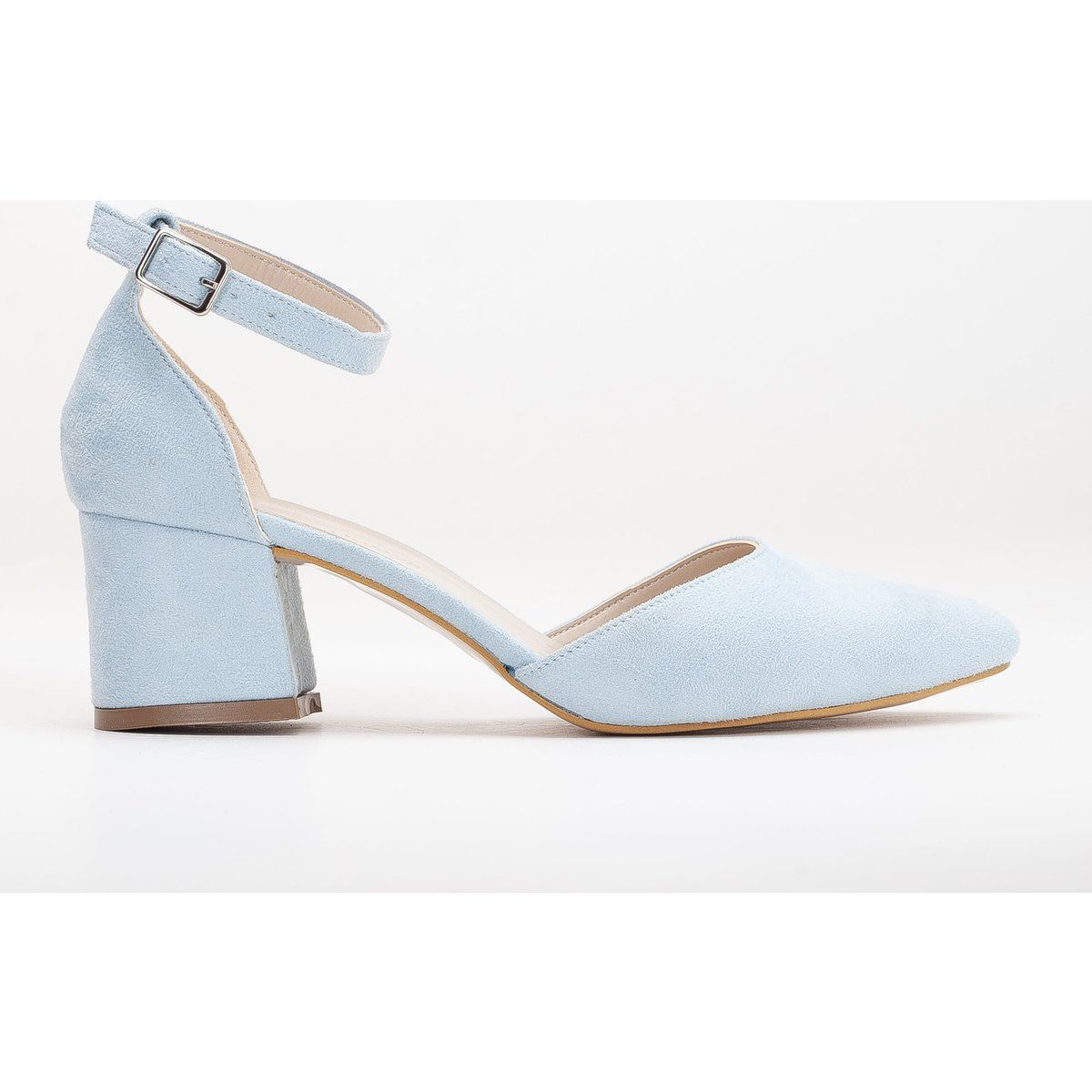 Spitze Pumps mit Blockabsatz