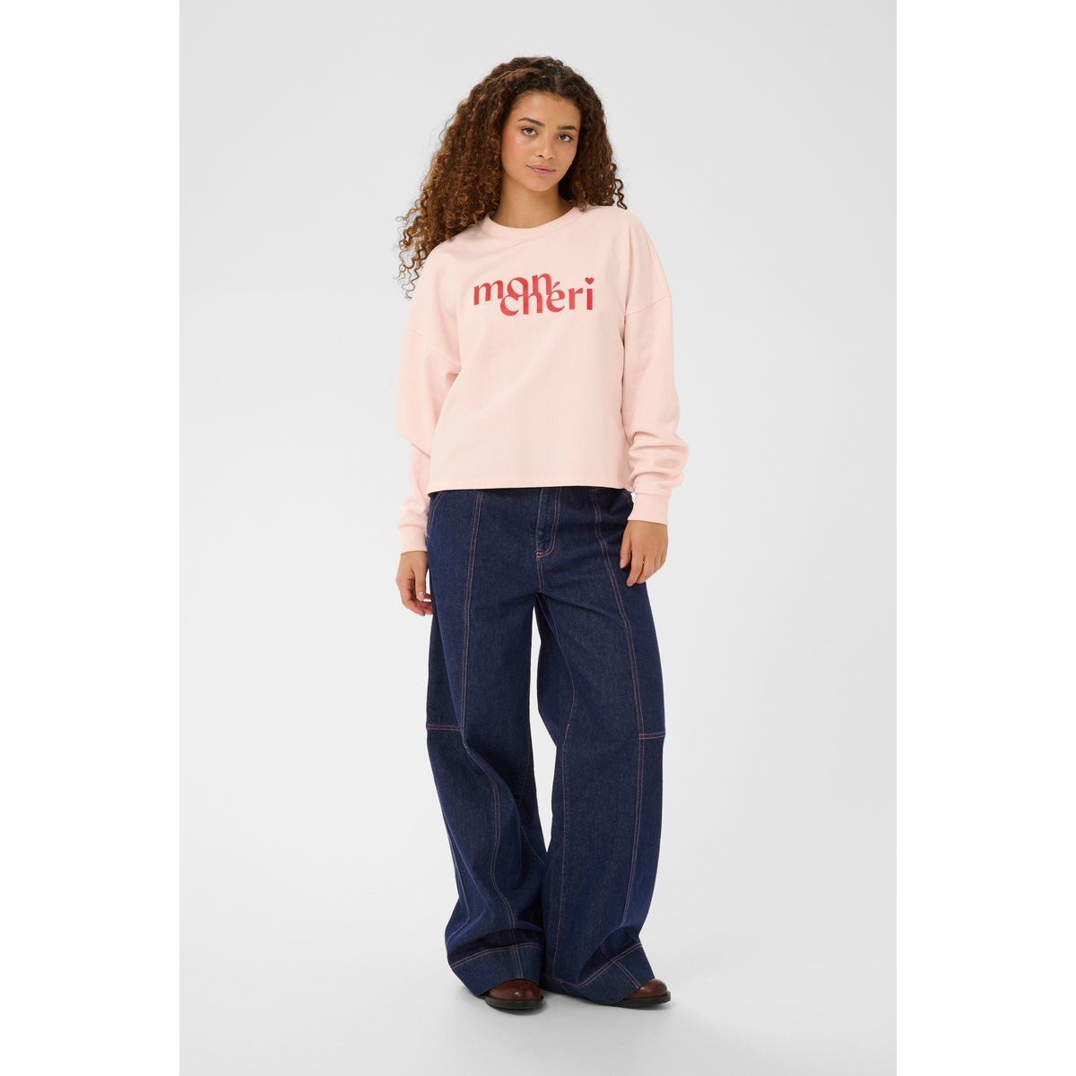 Oversize-Sweatshirt mit Mon-Chéri-Grafik
