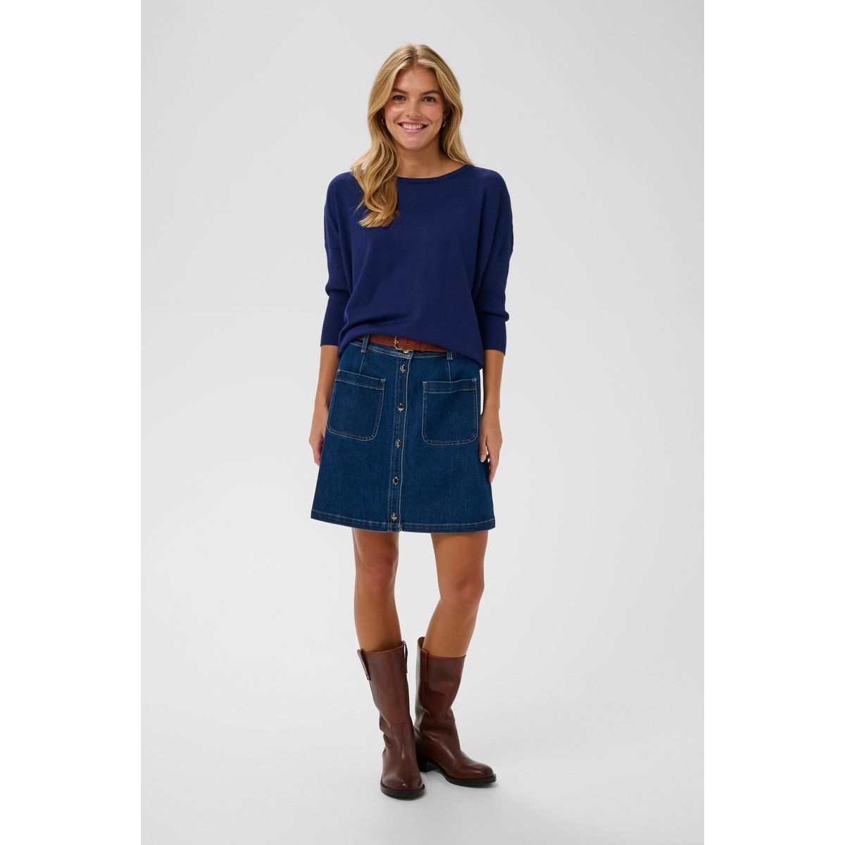 Lockerer Feinstrickpullover