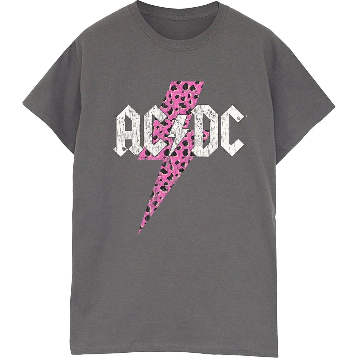 Grafik-T-Shirt mit Leoparden-Blitzmuster