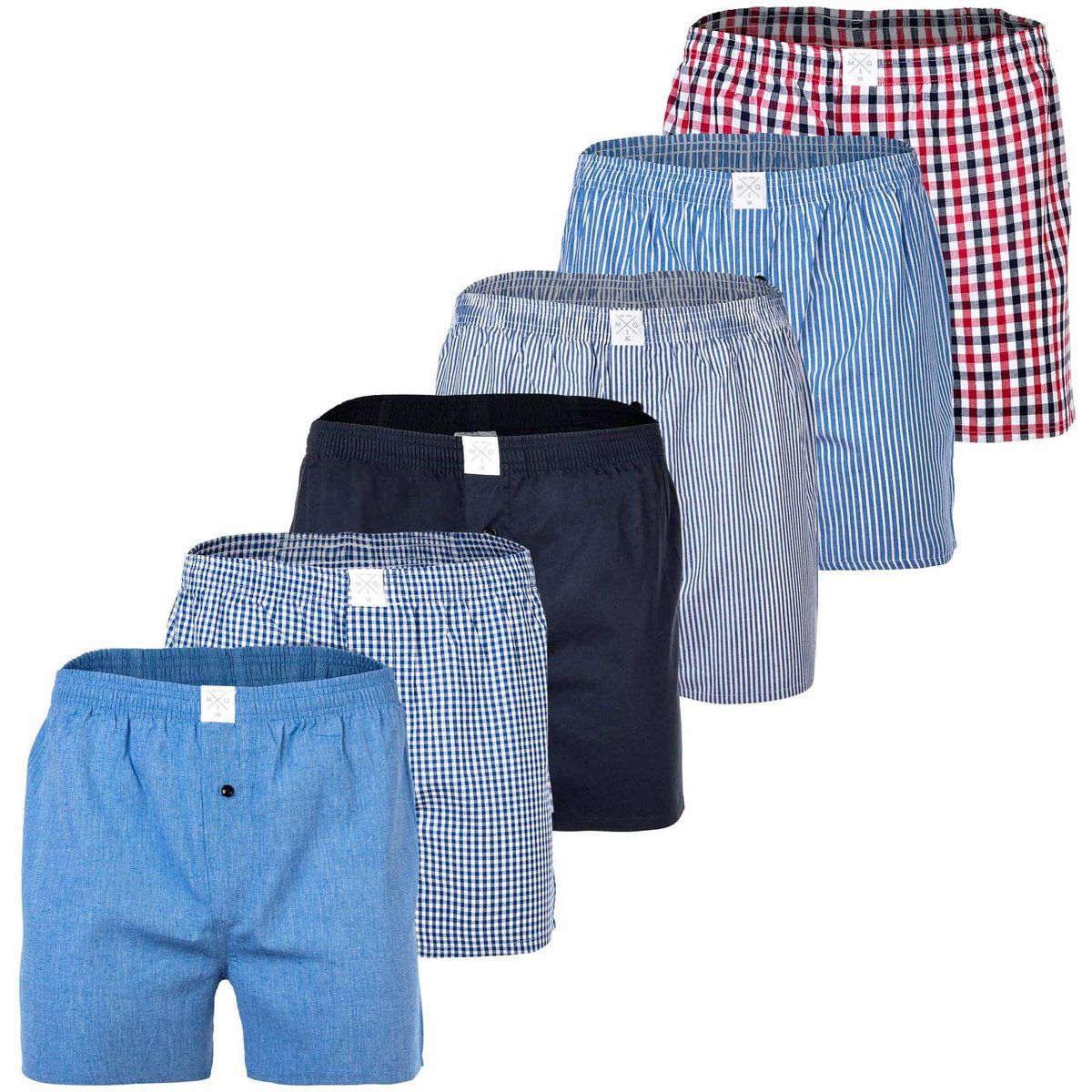 Klassische Webboxershorts aus Baumwolle