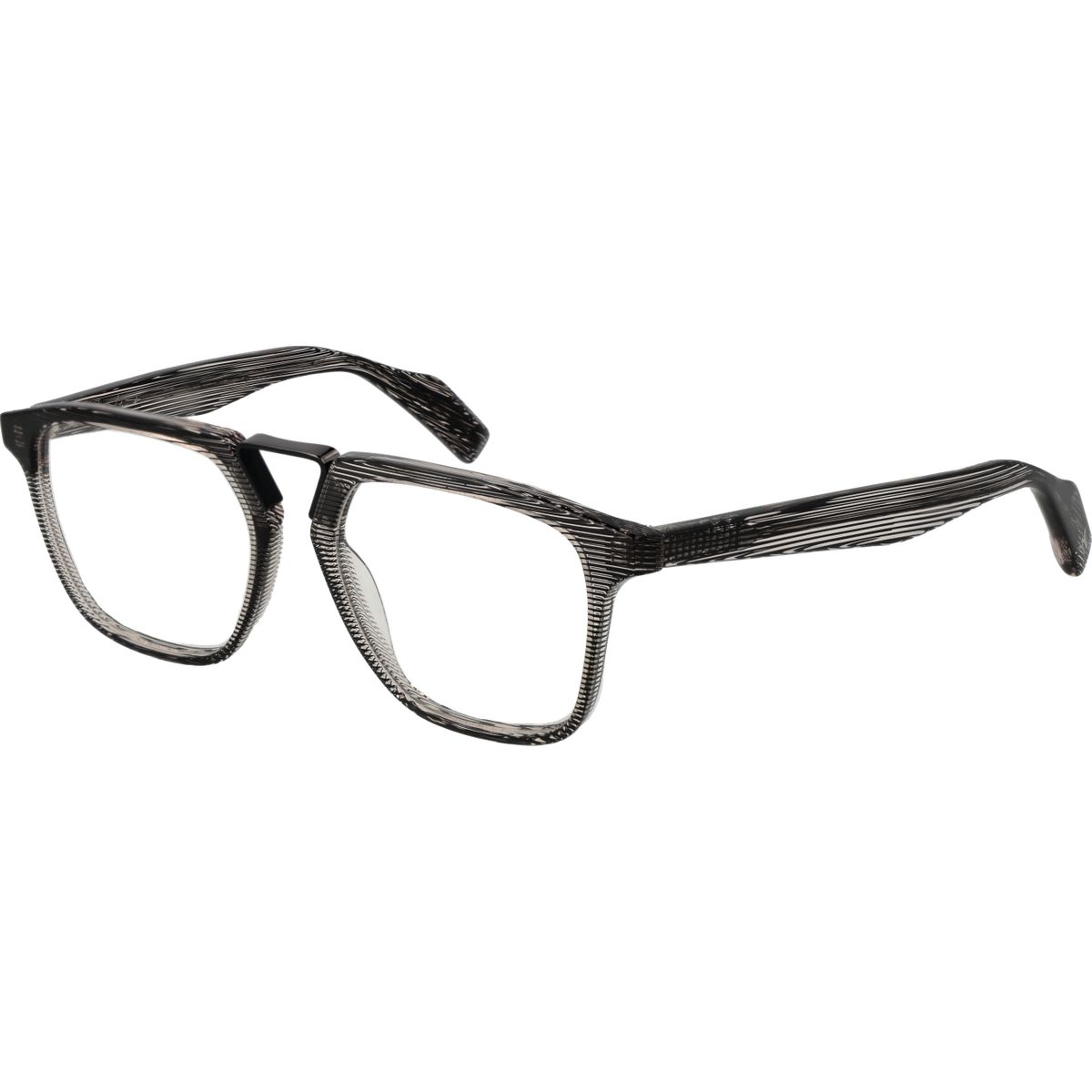 Architektonische Eckige Vollrand Brille