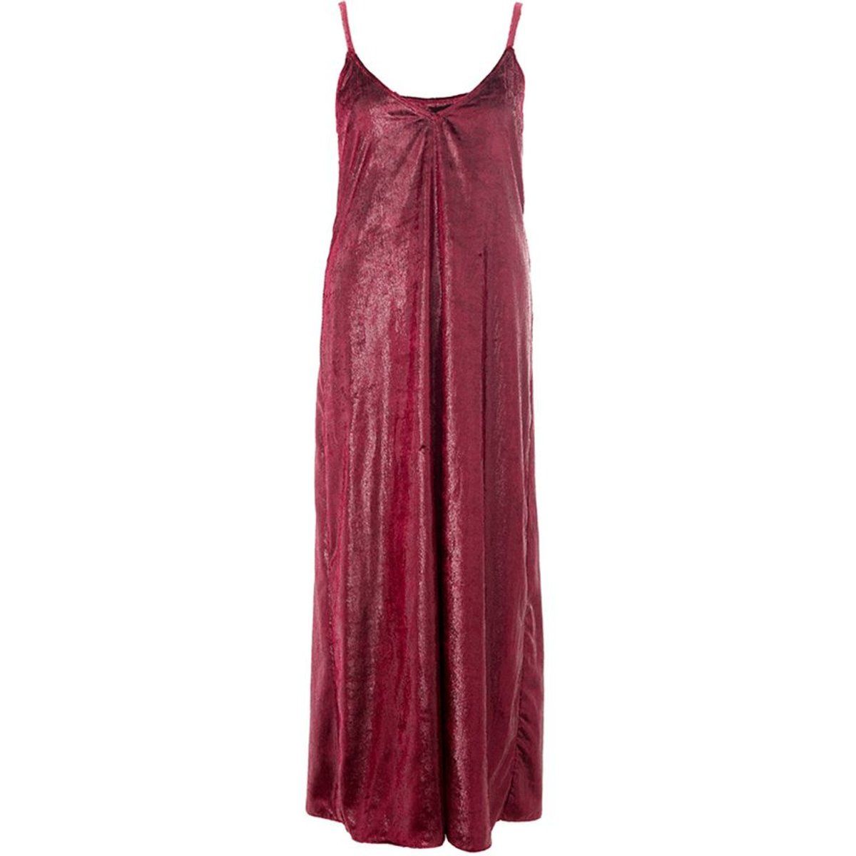 Elegantes Samt-Maxikleid mit Trägern