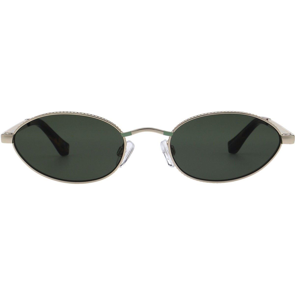 Schmale ovale Metall-Sonnenbrille