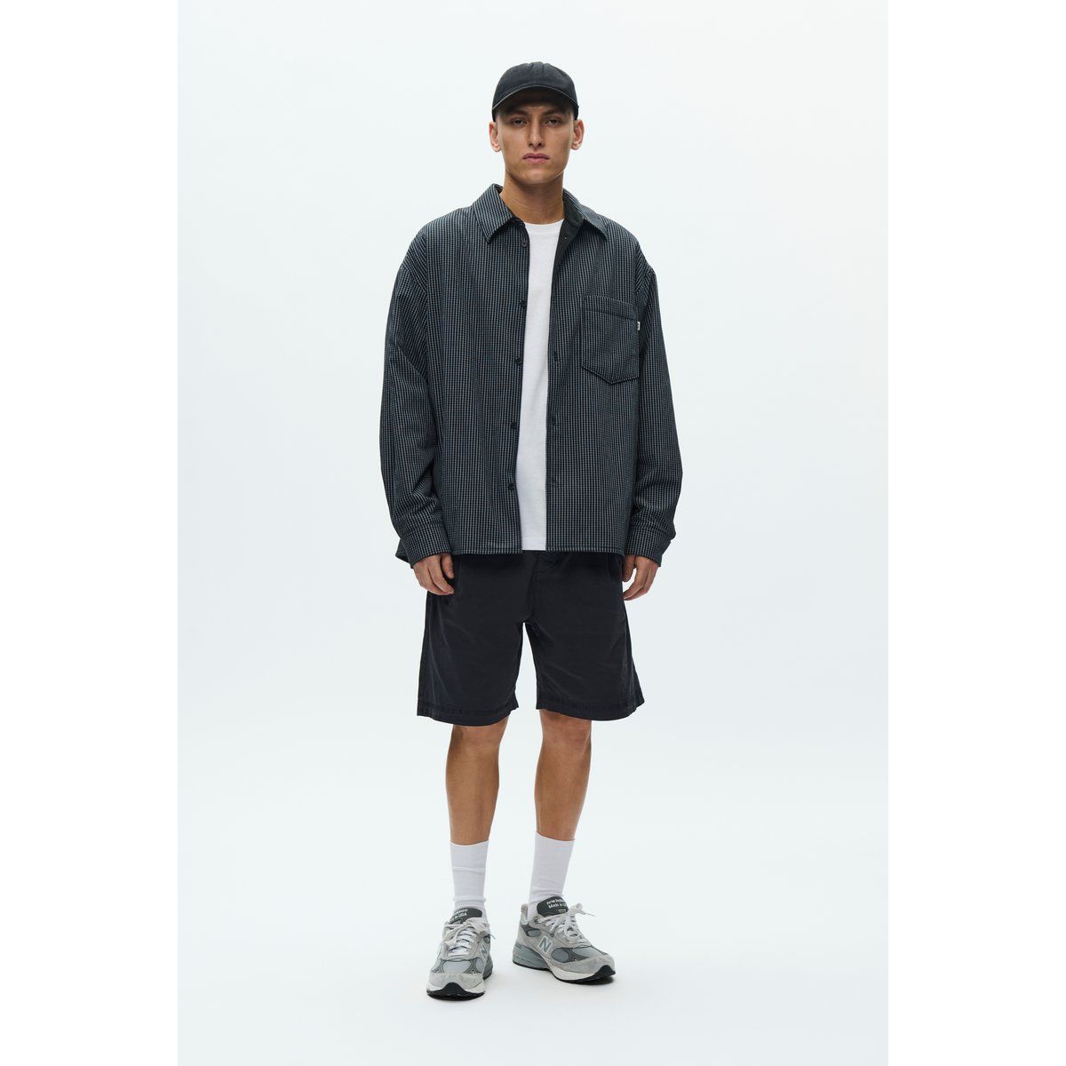 Locker geschnittene Karo-Hemdjacke