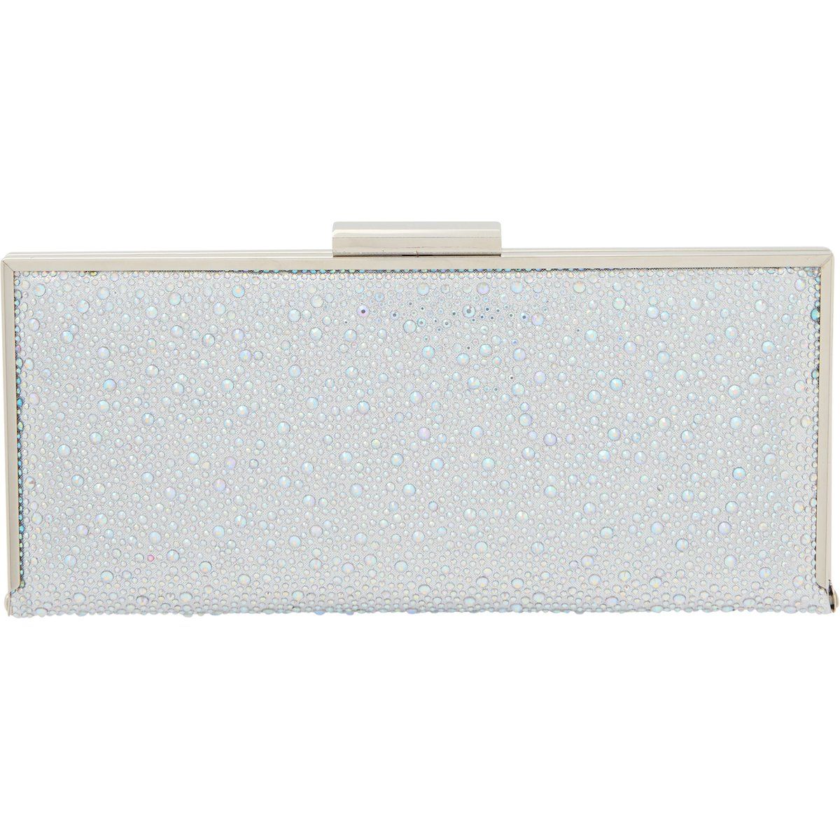 Elegante kristallbesetzte Box-Clutch
