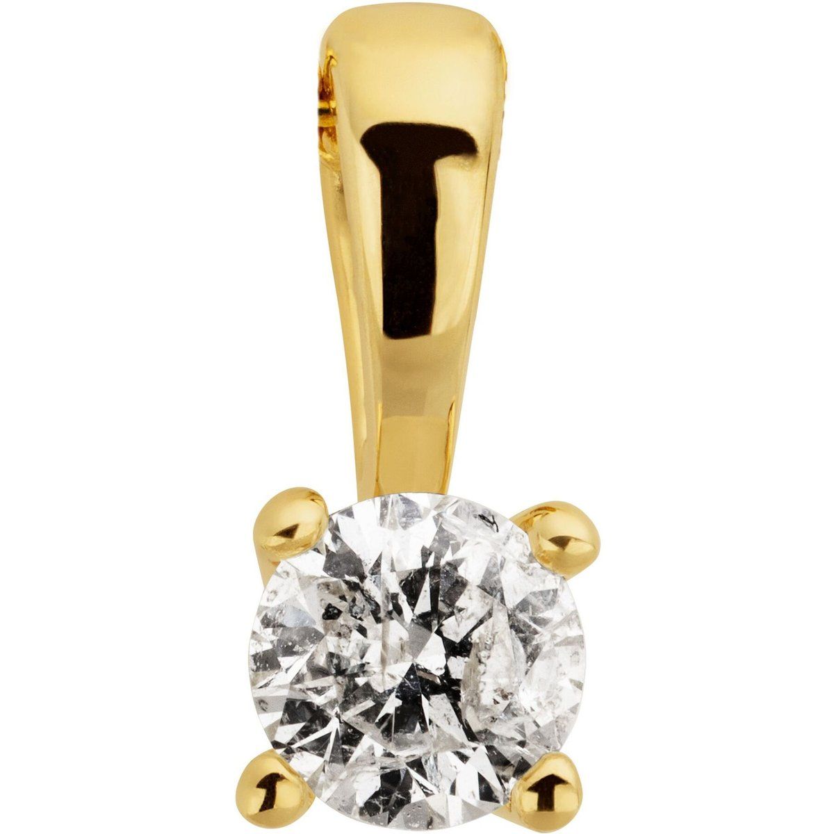 Eleganter Solitär-Diamant-Anhänger