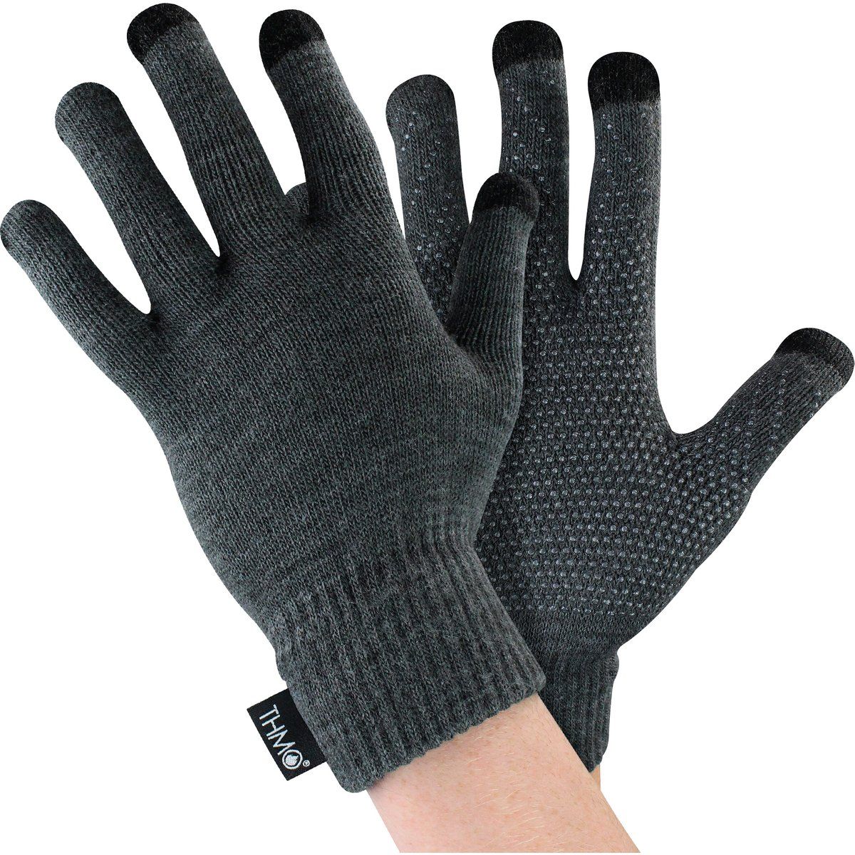Touchscreen-Strickhandschuhe mit Grip-Noppen