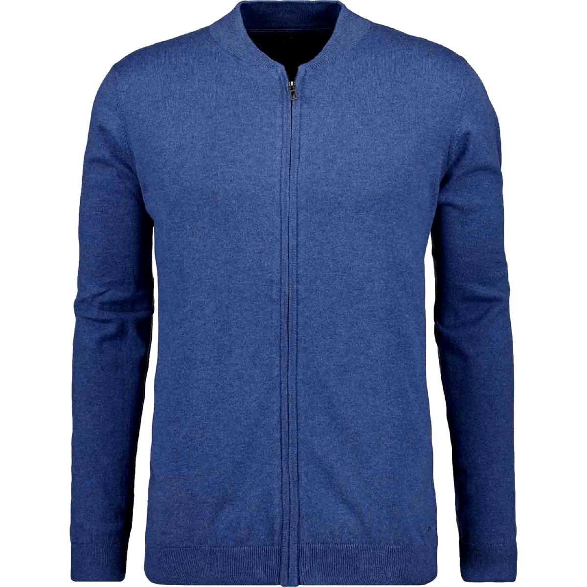 Klassische Feinstrickjacke mit Reißverschluss
