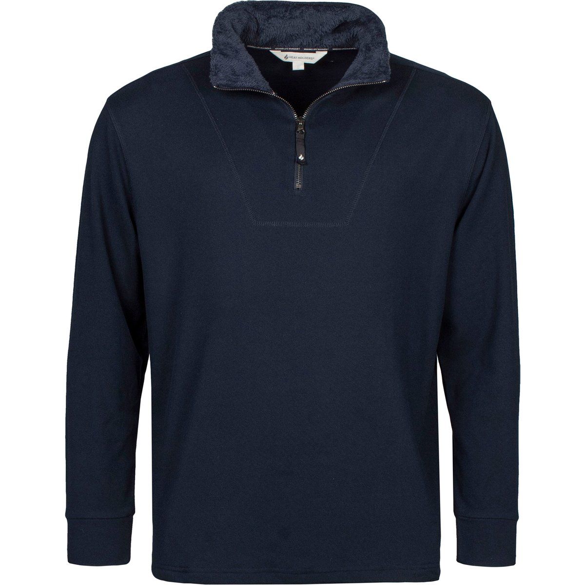Thermo-Fleece-Pullover mit Viertelreißverschluss
