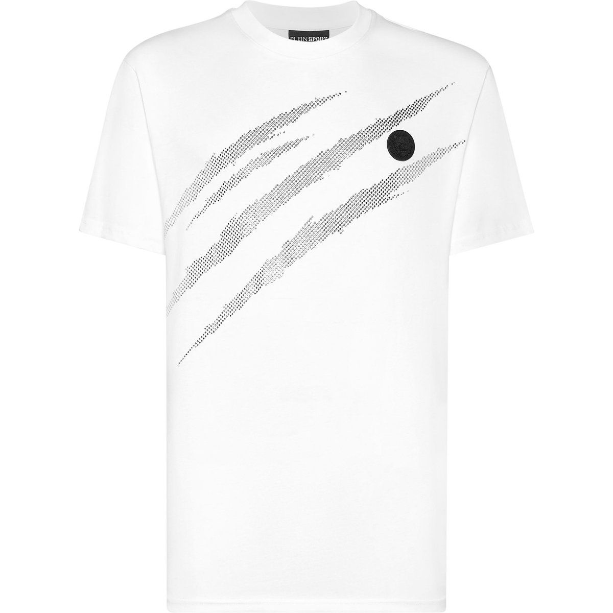 Baumwoll-T-Shirt mit Scratch-Print