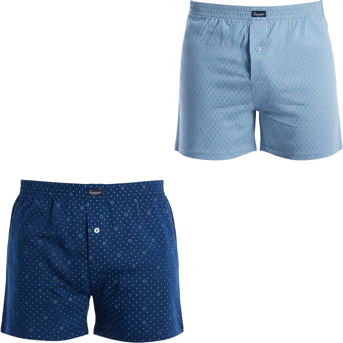 Essenzielle bedruckte Baumwoll-Boxershorts