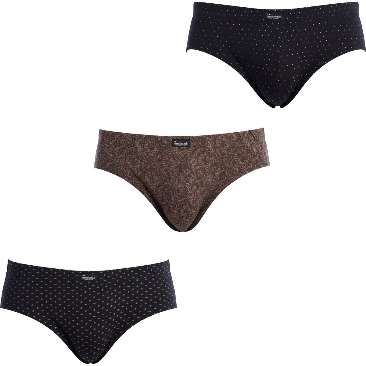 Klassisches Set bedruckter Baumwollslips