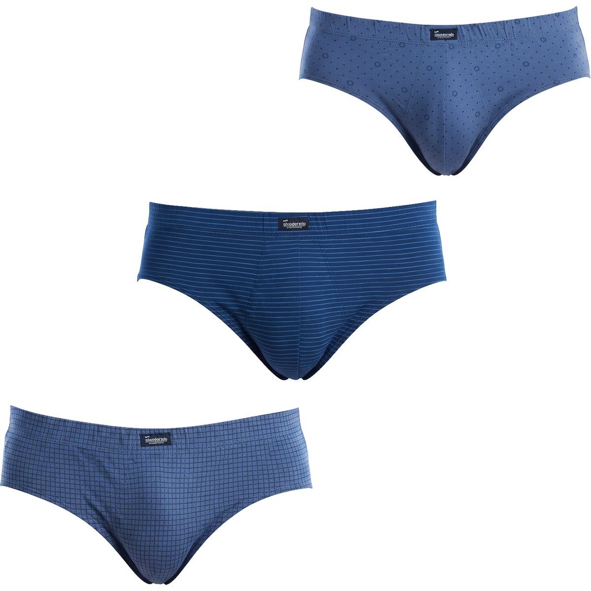 Set aus bedruckten Baumwollslips