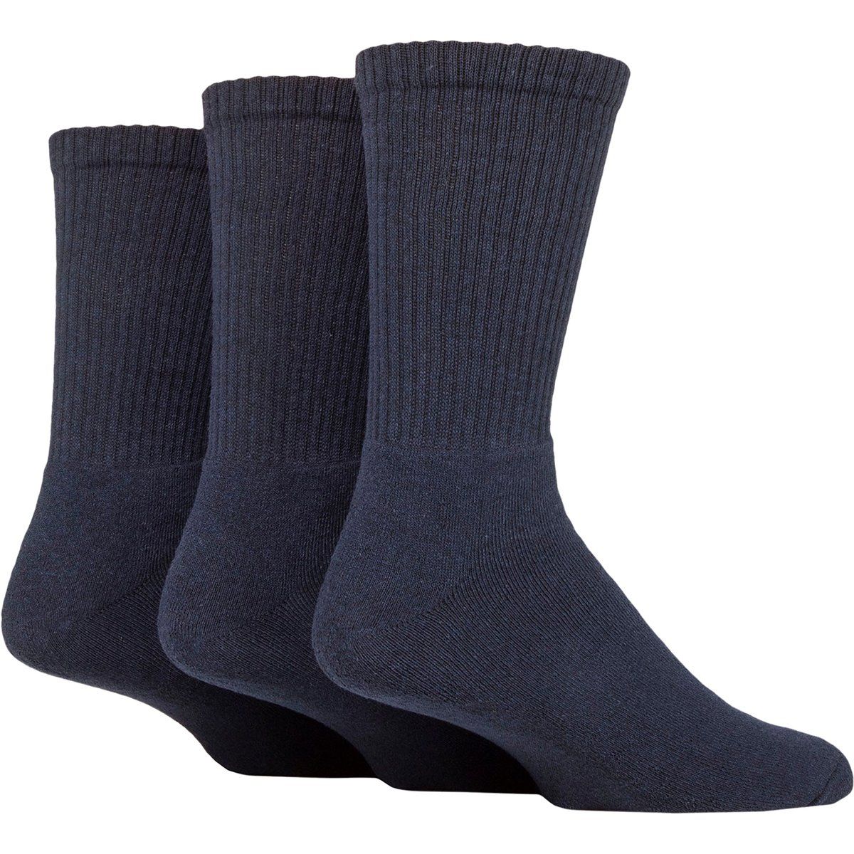 Gerippte Gepolsterte Crew Sport Socken