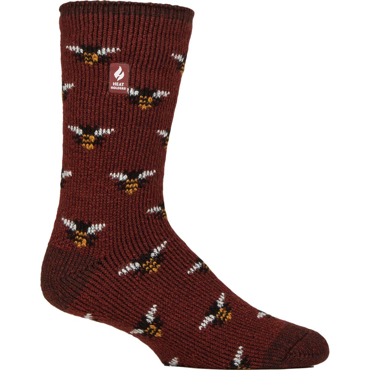 Thermosocken mit Bienen-Jacquardmuster