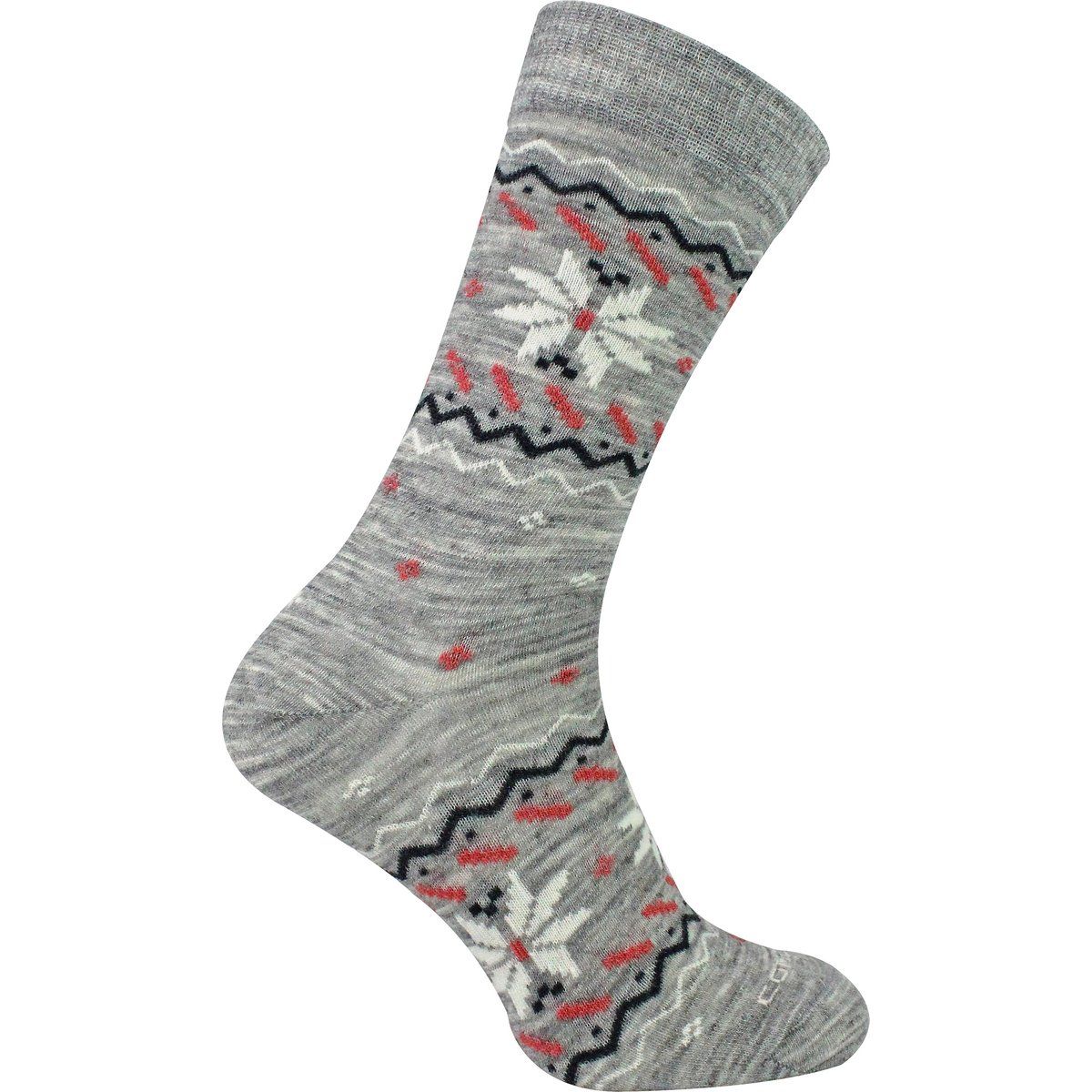 Merino-Wollsocken mit Nordischem Muster