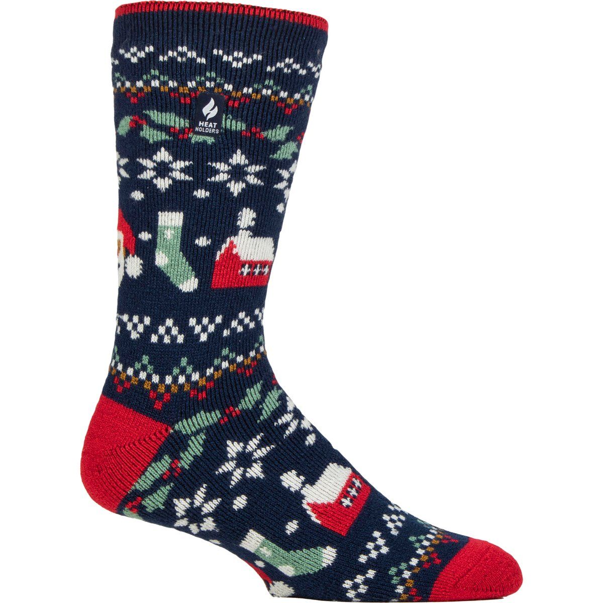 Festliche Thermosocken mit Weihnachtsmuster